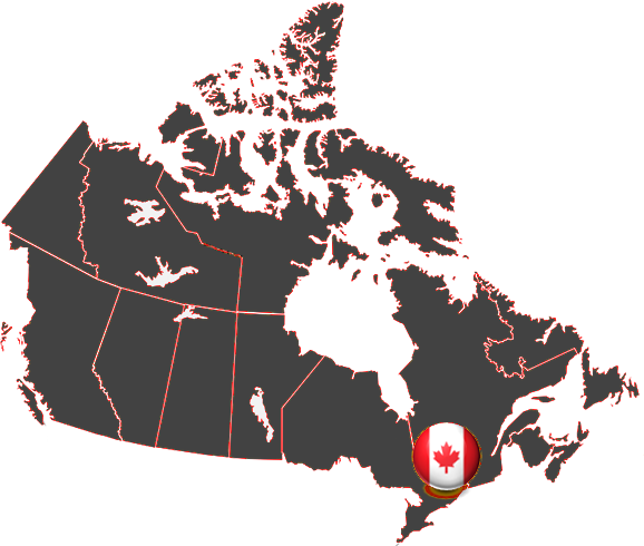 red canada map